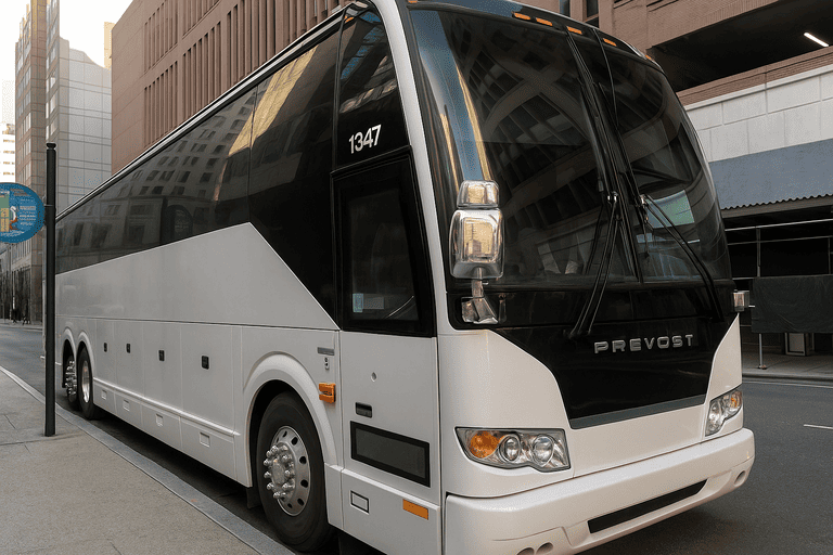 a Charter Bus Rental Hayward coach bus